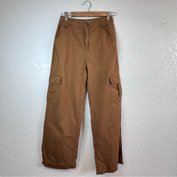 EllyJace | Mid-Rise Utility Wide Leg Cargo - Picture 8 of 10